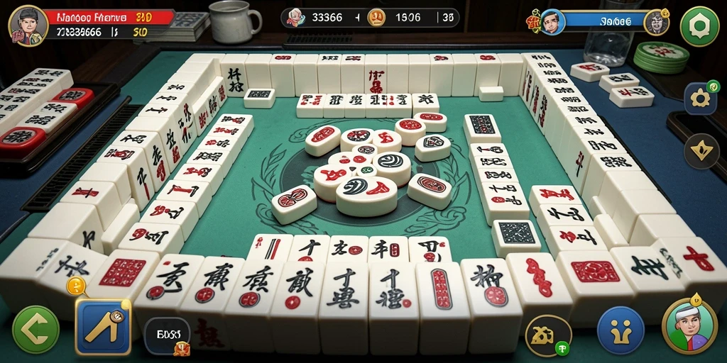 Tampilan gameplay Mahjong yang menyenangkan dan menantang.