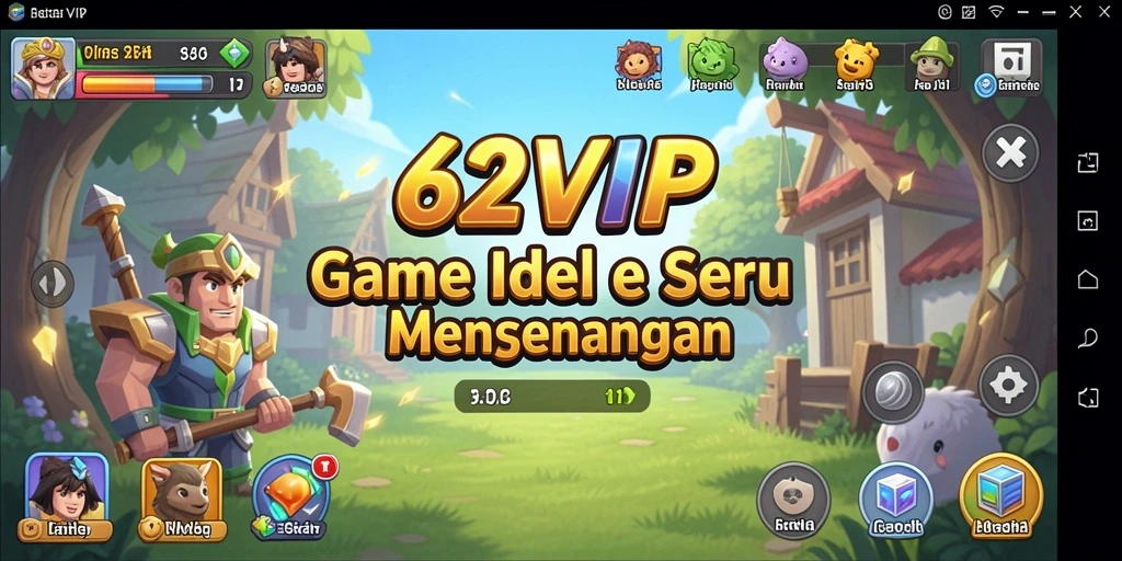 Tampilan gameplay menarik dan menghibur dari 62VIP.