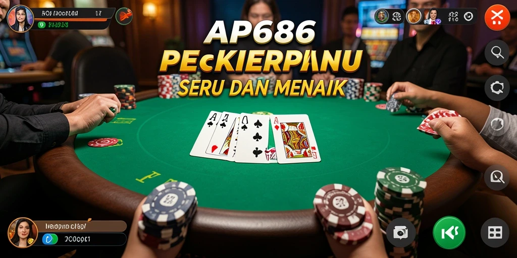 Tampilan menarik saat bermain Poker di AP686.