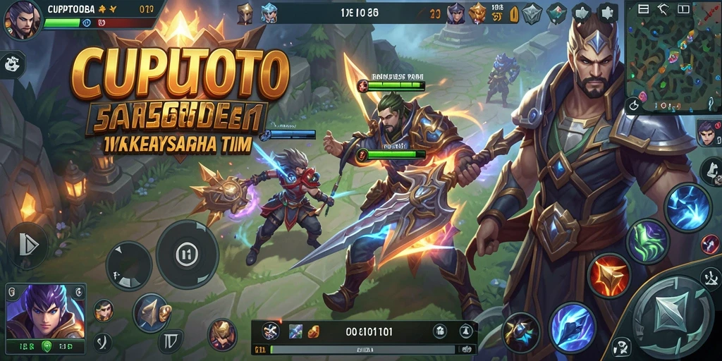 Screenshot gameplay CUPUTOTO menampilkan aksi seru dan strategi tim.
