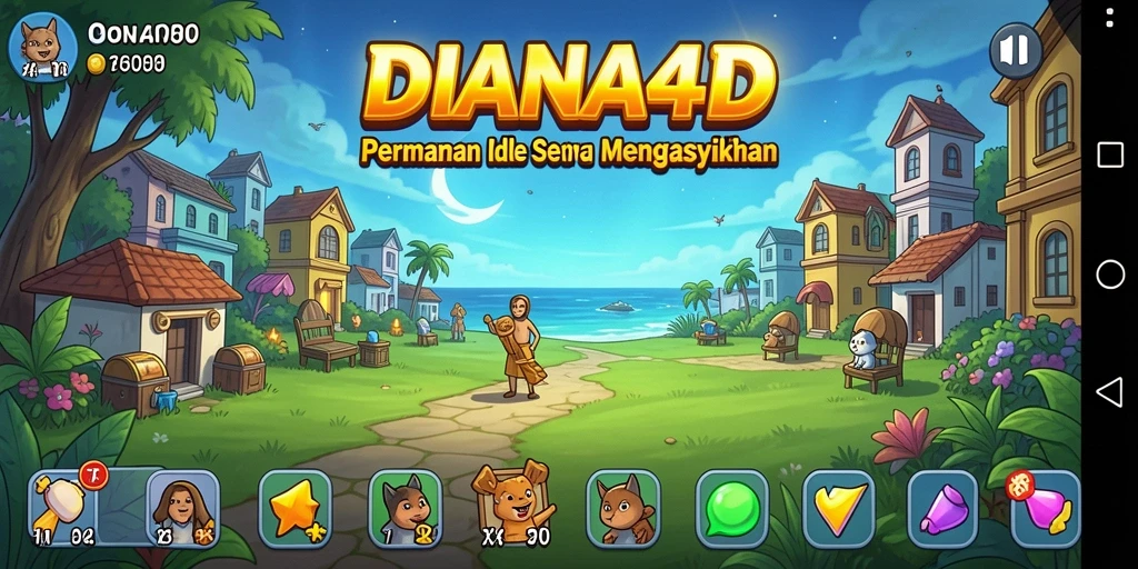 Tampilan seru gameplay <strong>DIANA4D</strong> yang memikat dan menenangkan.