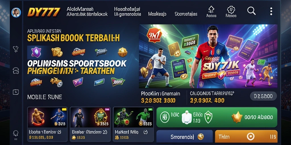 Tampilan gameplay utama DY777 dengan berbagai opsi taruhan.